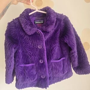 Patagonia Kids Plush Purple Jacket